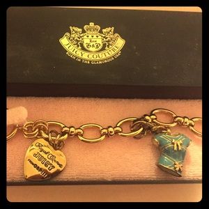 Juicy couture gold charm bracelet